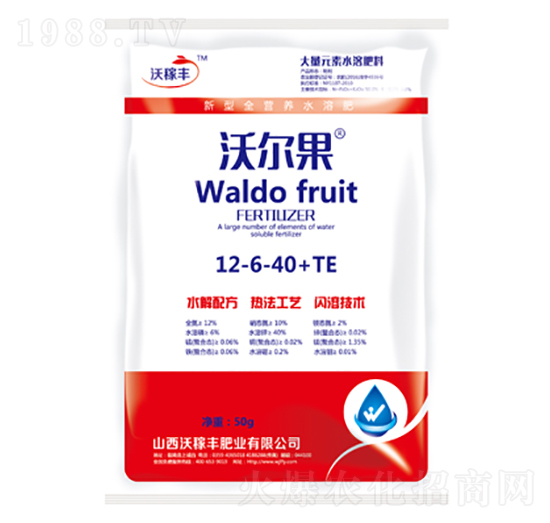 大量元素水溶肥料12-6-40+TE-沃爾果-沃稼豐肥業(yè)