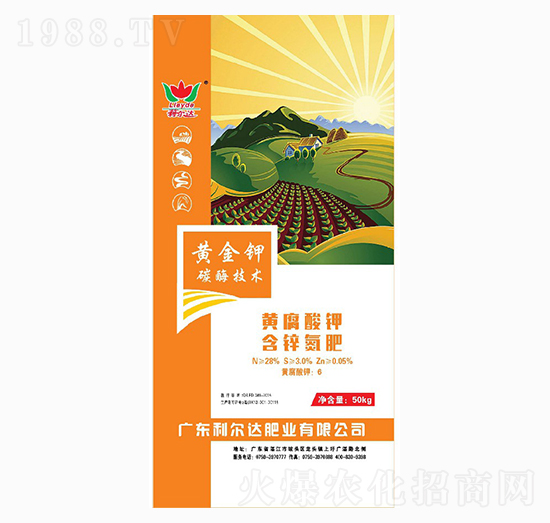 含鋅氮肥黃腐酸鉀-黃金鉀-利爾達(dá)