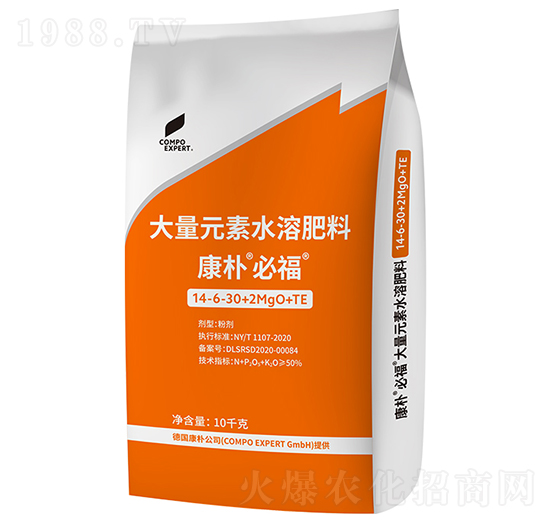 康樸必福大量元素水溶肥料14-6-30+2MgO+TE-康樸
