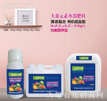 均衡營(yíng)養(yǎng)型大量元素水溶肥料-施耐力