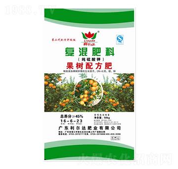 果樹配方專用純硫酸鉀復(fù)混肥料16-6-23-利爾達(dá)肥業(yè)
